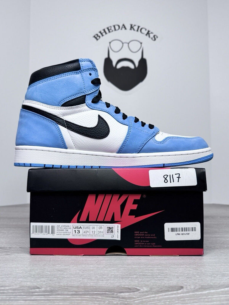 Size 13 - Nike Air Jordan 1 Retro OG High University Blue 2021 555088-134 Men’s