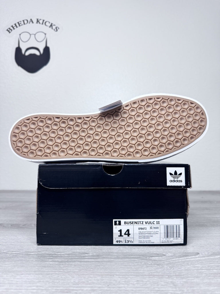 Size 14 - Adidas Busenitz Vulc II Skateboard Shoes Sneakers Black EF8472 NEW DS