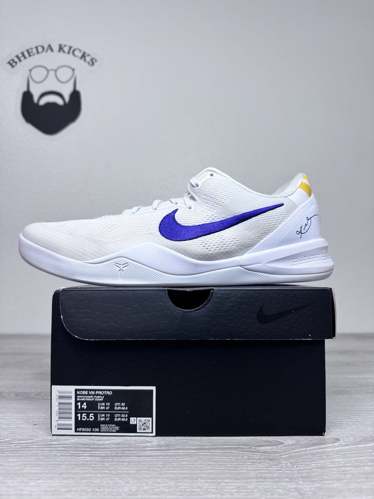 Size 14 - Nike Kobe 8 Protro Lakers Home Nike Men’s HF9550-100 Preowned