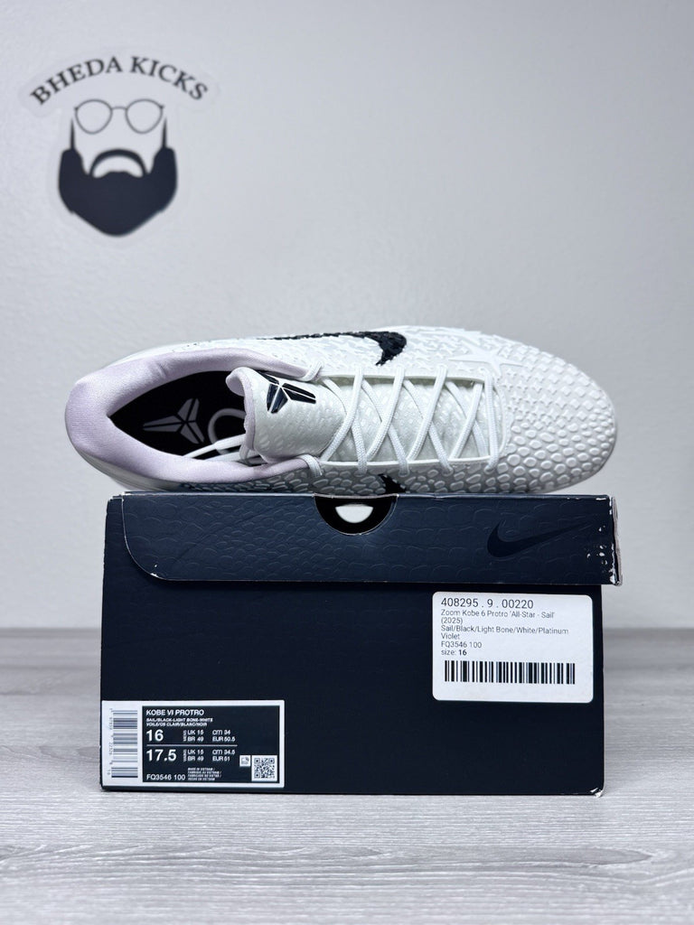 Size 16 - Nike Zoom Kobe 6 Protro All-Star Sail FQ3546-100 Brand New Authentic