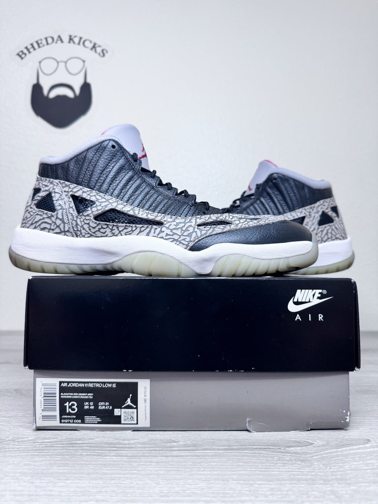 Size 13 - Nike Air Jordan 11 Retro Low IE "Black Cement" 2020 Men’s 919712-006