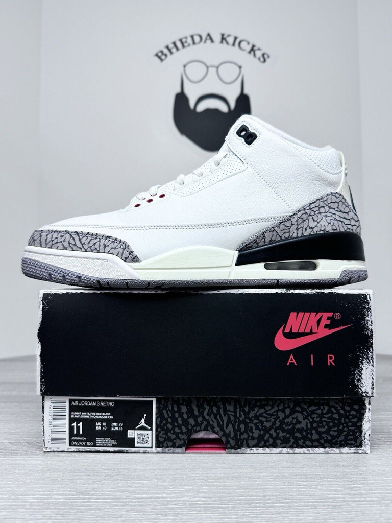 Size 11 - Nike Air Jordan 3 Retro White Cement Reimagined DN3707-100 OG Worn 1x