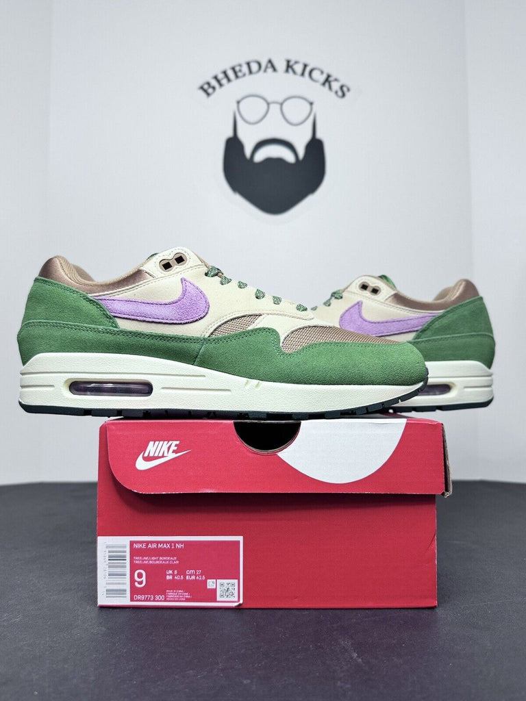 NEW DS Nike Air Max 1 SH Treeline Light Bordeax Green DR9773-30 Men’s Size 9