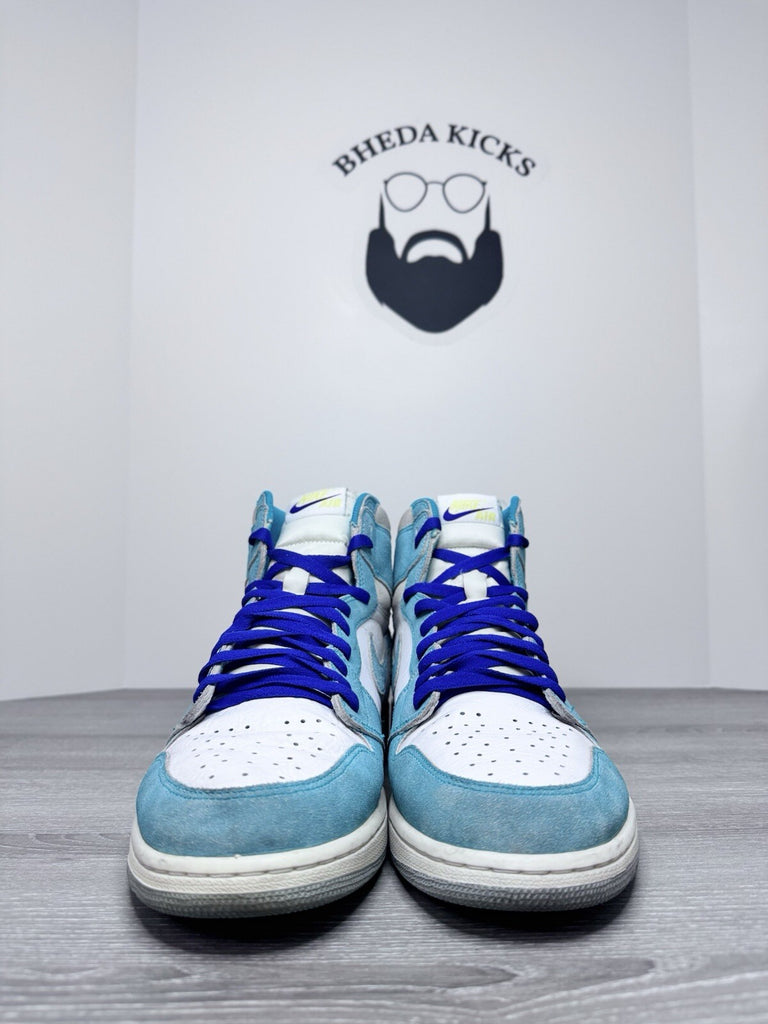 Size 14 - Nike Air Jordan 1 High Turbo Green 555088-311 OG Preowned Authentic