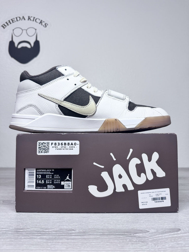 Size 13 - Travis Scott x Jordan Jumpman Jack TR Sail Preowned FZ8117-100 Og