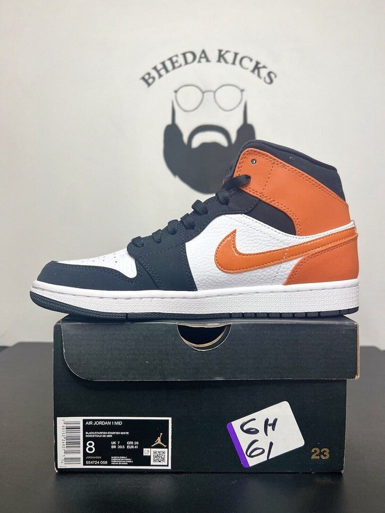 Jordan 1 Mid Shattered Backboard 2019 554724-058 Preowned Size 8 Authentic