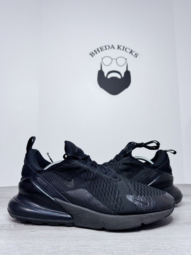 Size 13 - Nike Air Max 270 Low Mens Triple Black Running Training AH8050-005