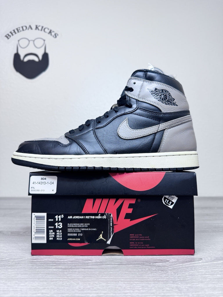 Size 11.5 - Nike Air Jordan 1 Retro High OG Shadow 2018 (555088-013) Preowned