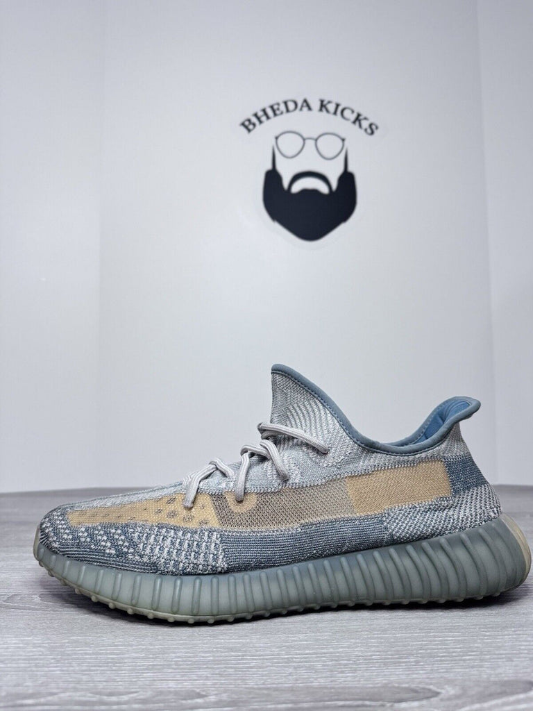 Size 14.5 - adidas Yeezy Boost 350 V2 Low Israfil Grey Blue (FZ5421) Preowned