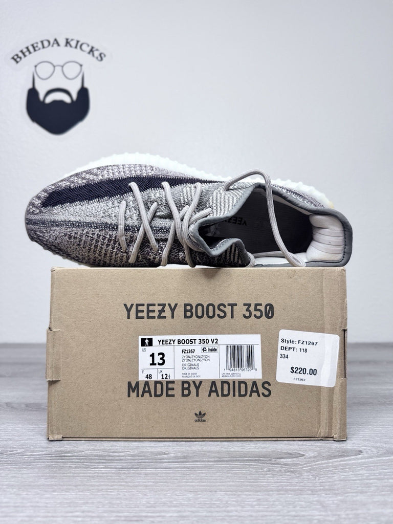 Size 13 - Adidas Yeezy Boost 350 V2 Zyon (FZ1267) Men's Preowned Authentic