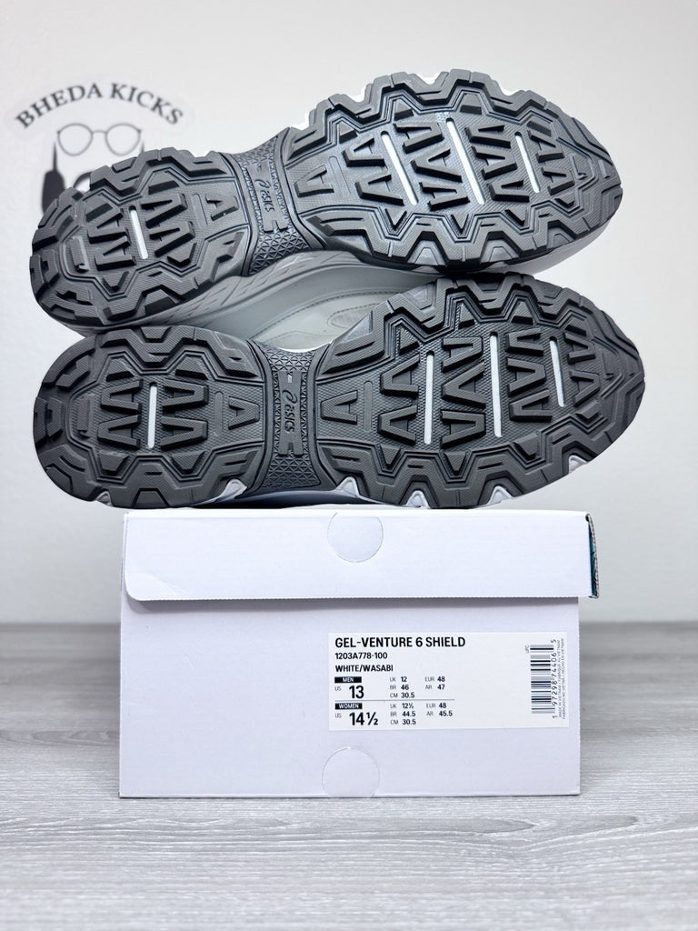 Size 13 - ASICS Hidden NY x Gel Venture 6 Shield ‘White Wasabi’ 1203A778-100