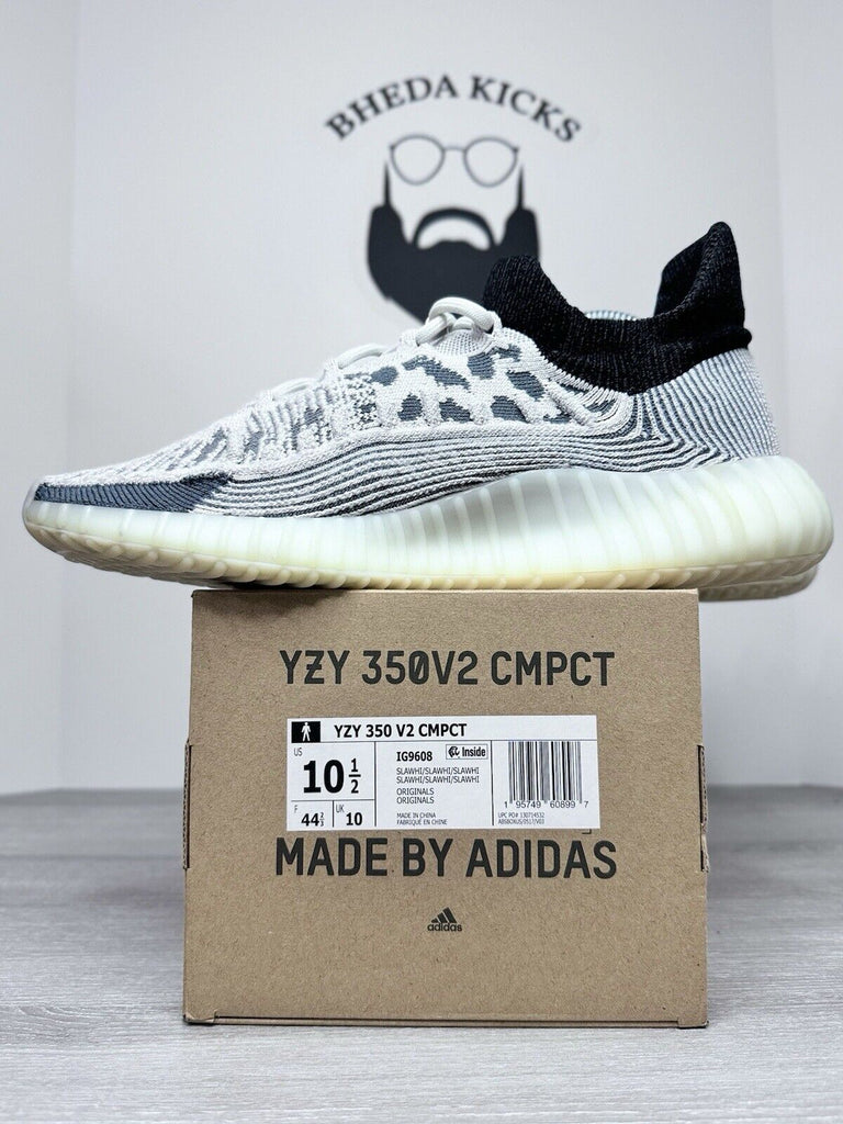 Size 10.5 - adidas Yeezy Boost 350 V2 CMPCT Panda IG9608 Preowned Authentic