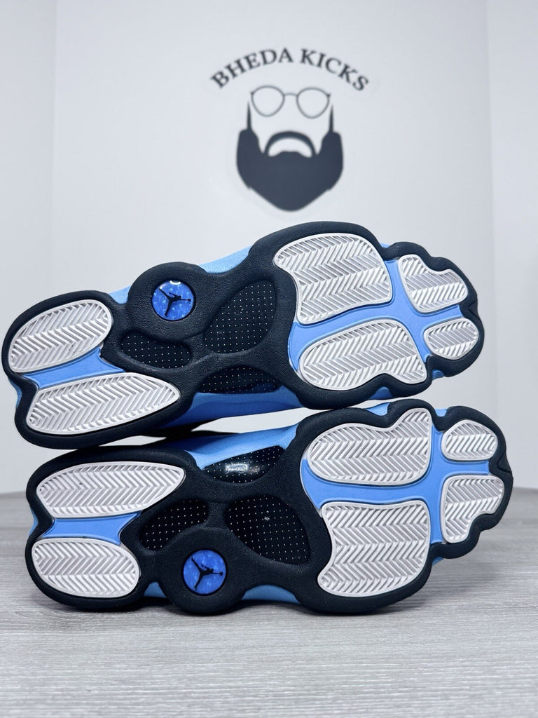 Size 12.5 - Jordan 13 Retro Mid Black University Blue DJ5982-041 Preowned