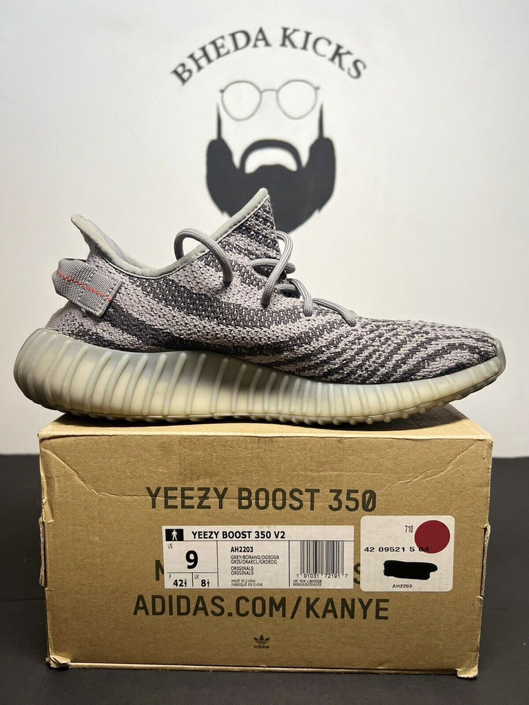 Adidas Yeezy Boost 350 v2 Beluga 2.0 AH2203 Size 9 Preowned Og Authentic Rare Og