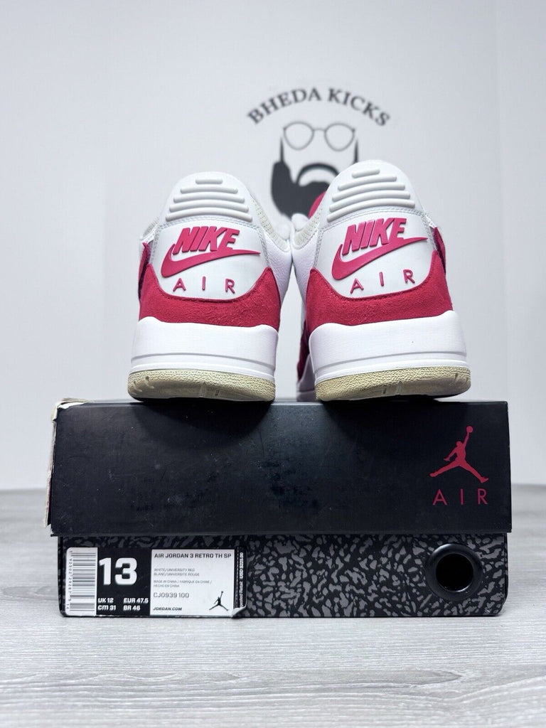 Size 13 - Air Jordan 3 Retro Tinker CJ0939-100 University Red Preowned Rare