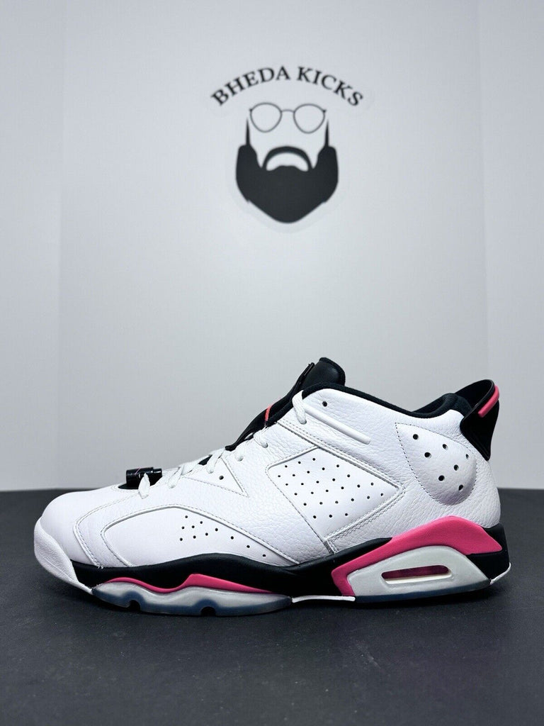 Jordan 6 Low Infrared 2015 White Black Red Leather 304401-123 Preowned Size 14