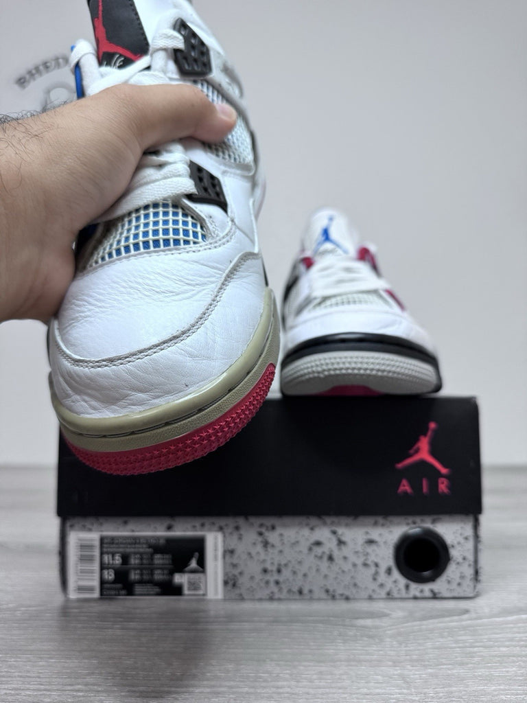 Size 11.5 - Jordan 4 Retro SE Mid What The 4 Mens White CI1184-146 Preowned