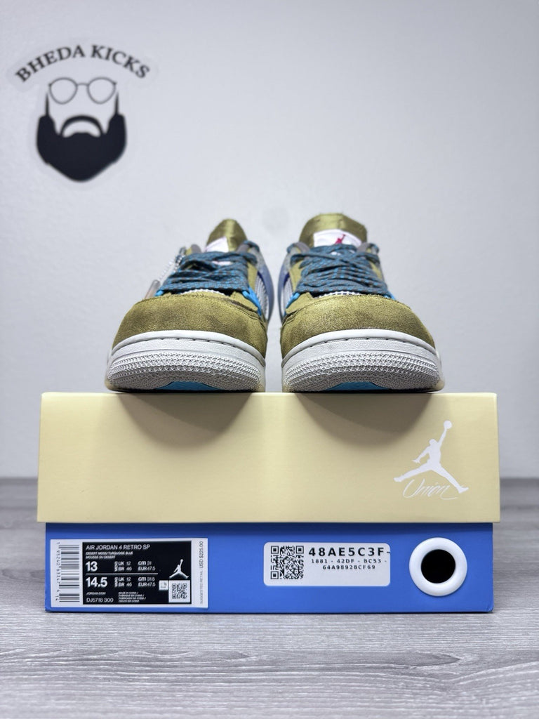 Size 13 - Air Jordan 4 Retro Union LA Desert Moss DJ5718-300 Preowned Authentic