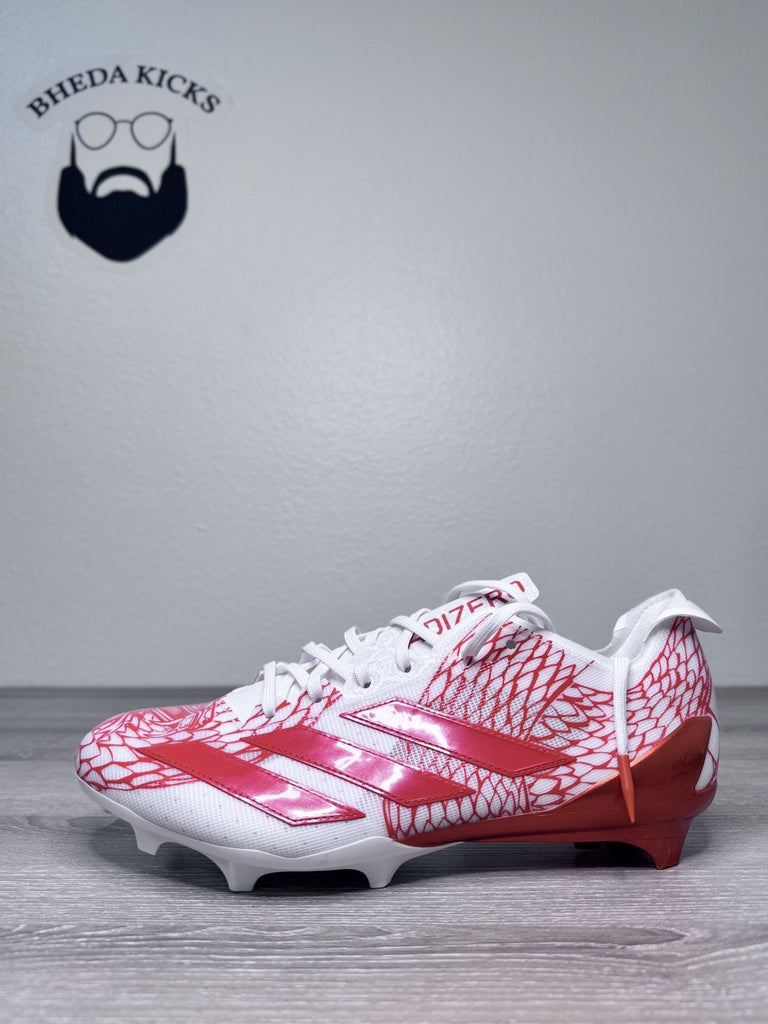 Size 11.5 - Adidas Adizero Electric Orange White Football Cleats IH8570 New