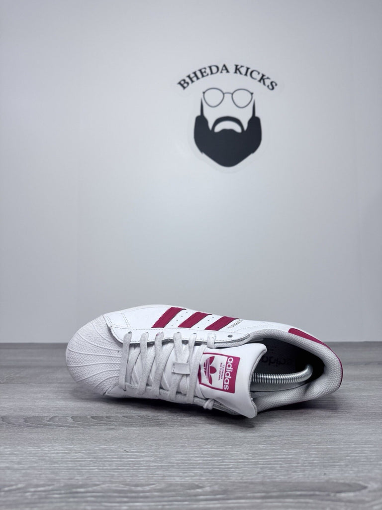 Size 10 - Adidas Mens Superstar H68094 White Casual Shoes Sneakers Preowned