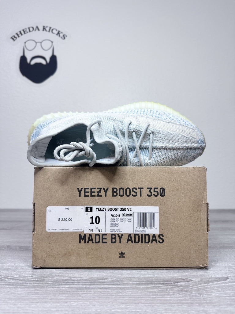 Size 10 - Adidas Yeezy Boost 350 V2 Cloud White Non-Reflective (FW3043)