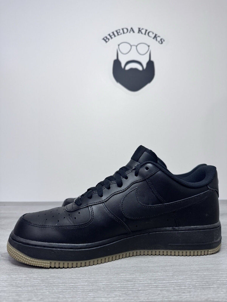 Size 12 - Nike Air Force 1 '07 Black Gum  (DZ4404-001) Preowned Authentic