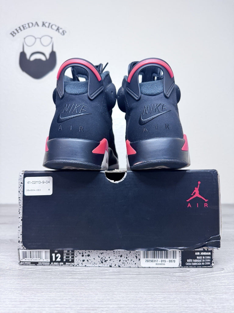 Size 12 - Jordan 6 Retro Mid Infrared 384664-060 Preowned Authentic Rare