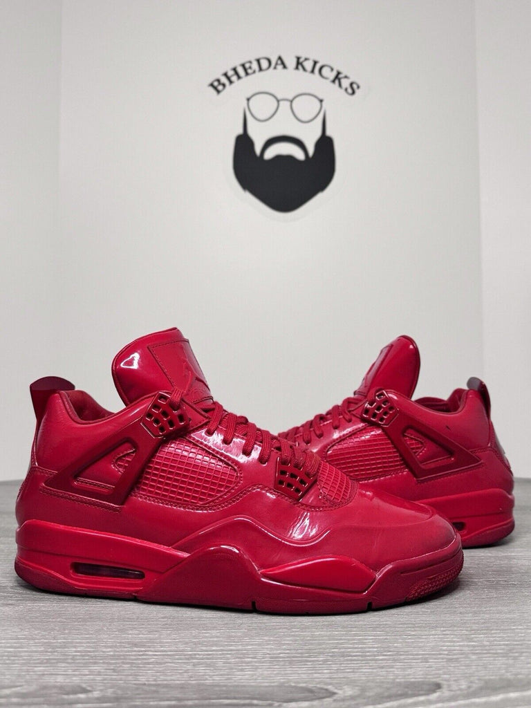 Size 10.5 - Air Jordan 11Lab4 Red 719864-600 Preowned Patent Leather