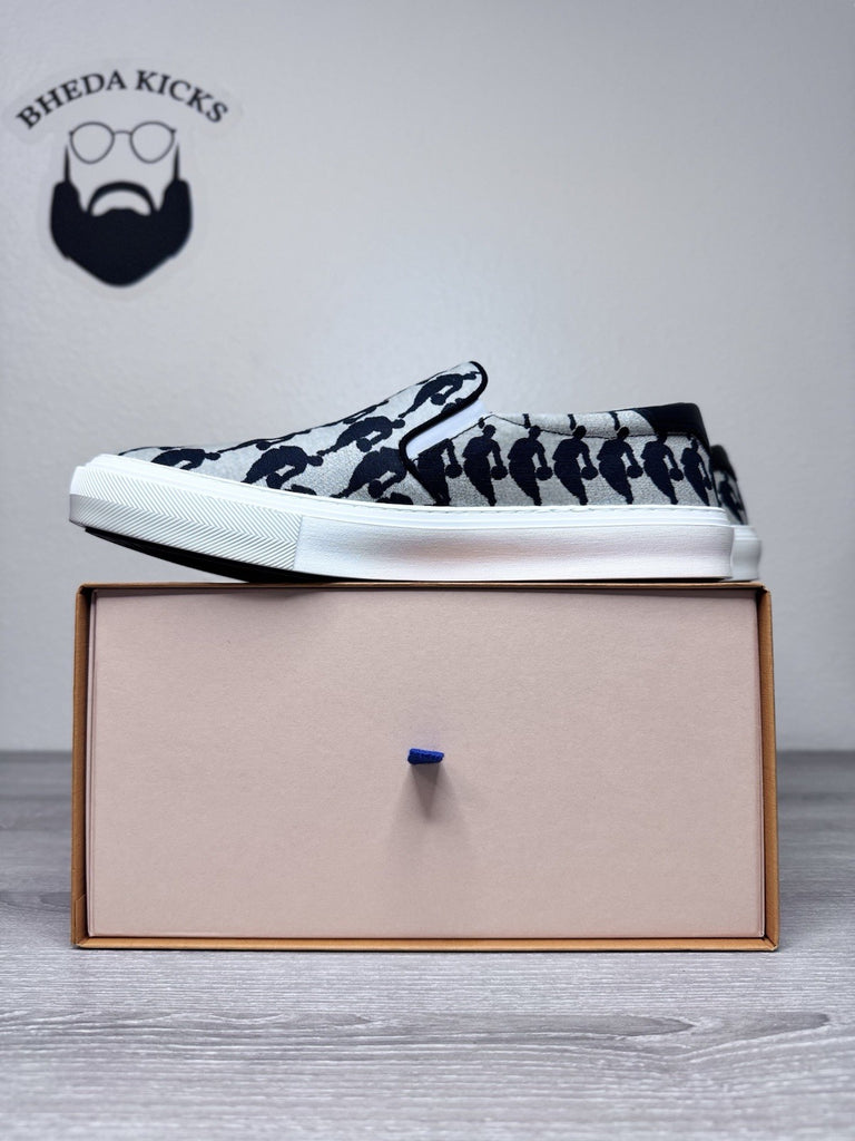 Size 9.5 Men (8.5 UK) - Louis Vuitton x NBA Canvas Slip-On Men's Sneakers