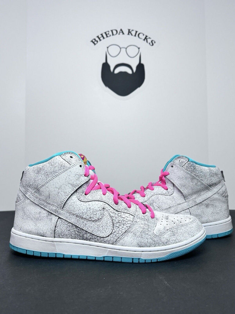 Nike SB Dunk High Flamingo 313171-117 Preowned Authentic Og Men’s Size 13