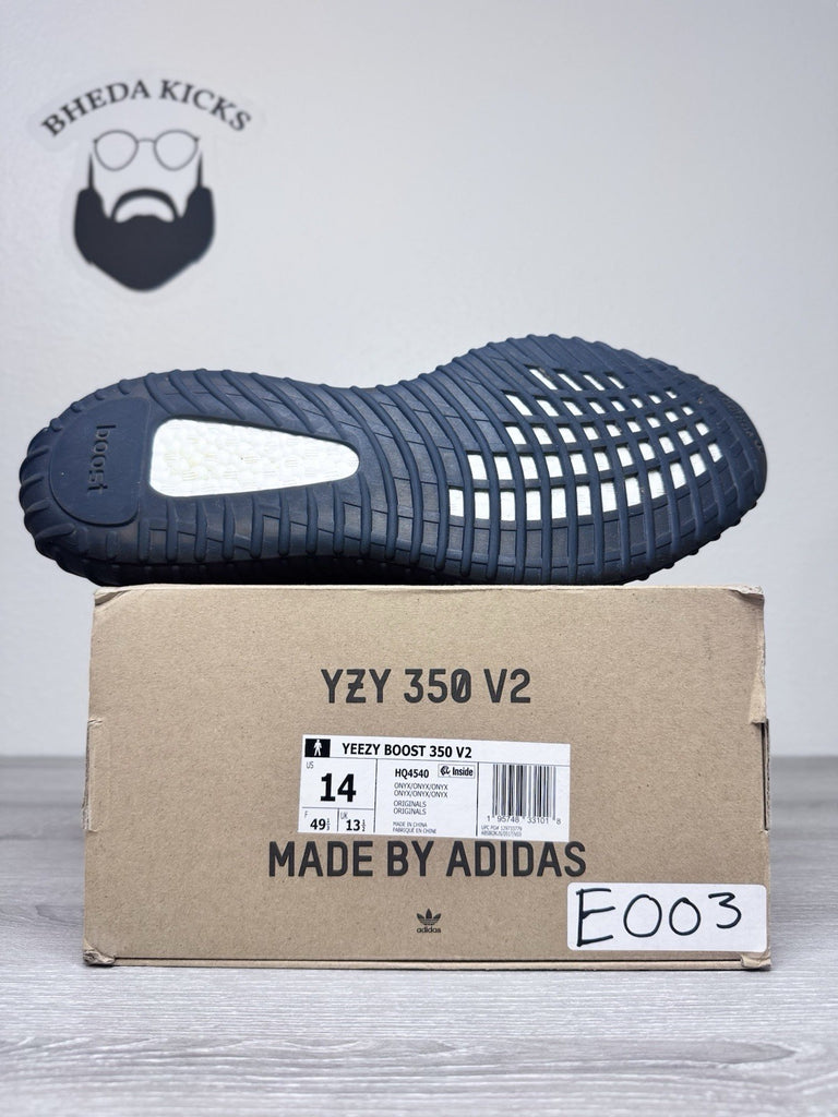 Size 14 - adidas Yeezy Boost 350 V2 Low Onyx HQ4540 Preowned Authentic