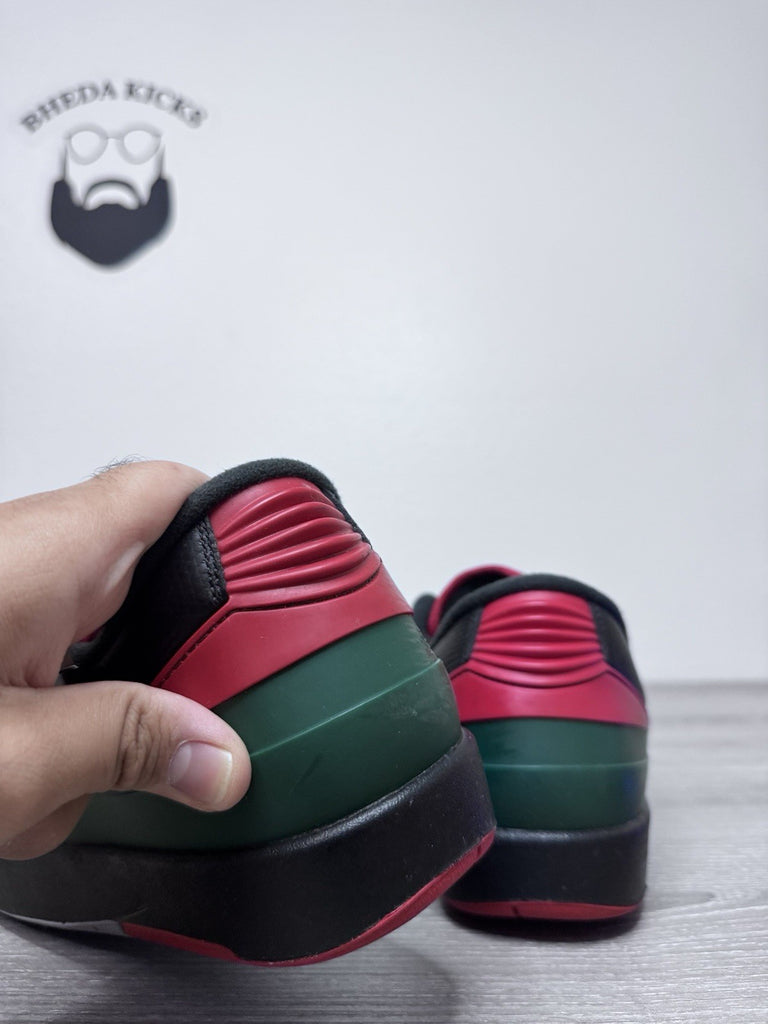 Size 13 - Nike Air Jordan 2 Retro Low Christmas Black Green Red DV9956-006 Men’s