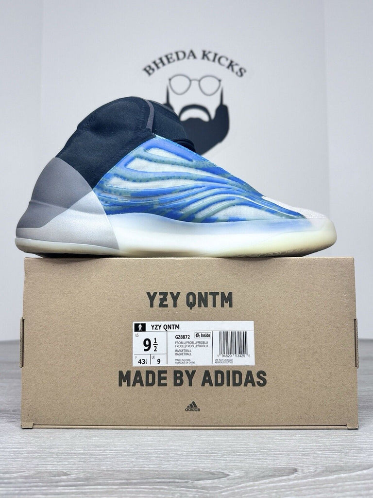 Size 9.5 - Adidas Yeezy Quantum QNTM YZY BASKETBALL Rare Frozen Blue GZ8872