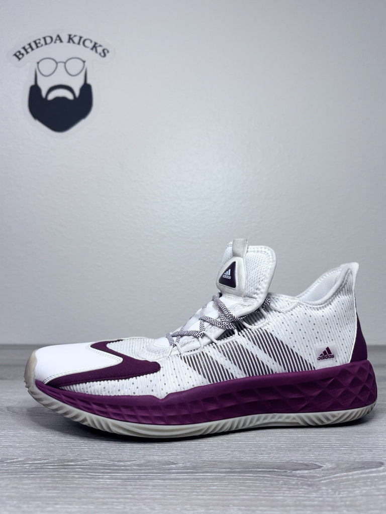 Size 16 - Adidas Pro Boost Mid Basketball Shoes Men's White Maroon FX9213