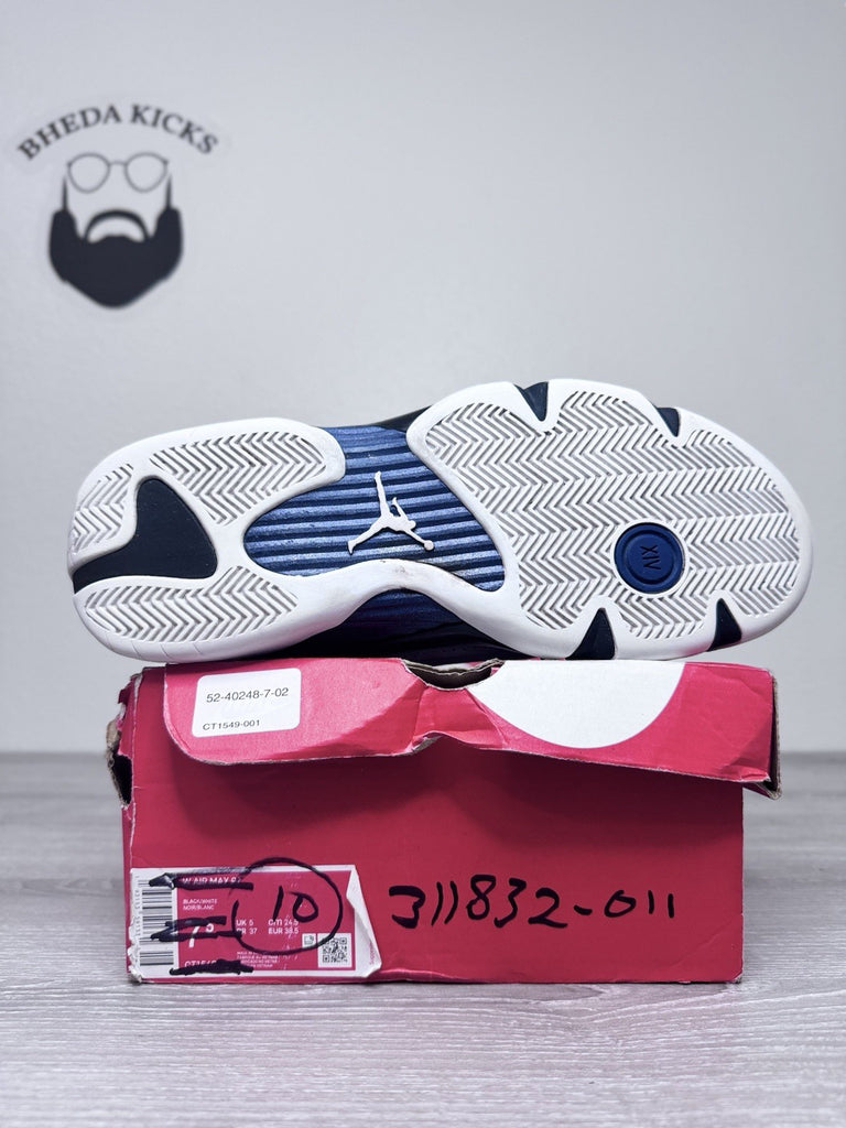 Size 10 - Nike Air Jordan 14 Retro Graphite Navy 311832-011 2011 Preowned