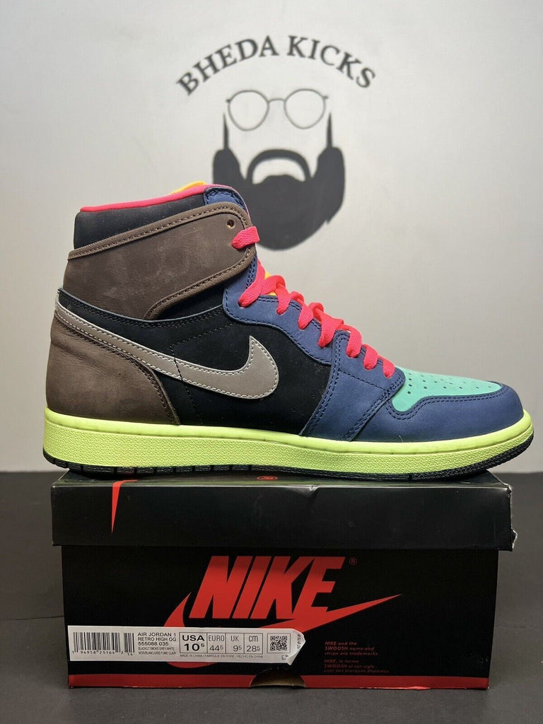 Nike Air Jordan 1 Bio Hack size 10.5 OG 555088–201 Brown Teal Green Preowned MJ