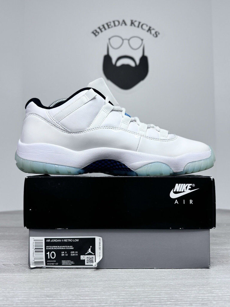 Size 10 - Jordan 11 Retro Low Legend Blue (2021) AV2187-117 Preowned Og