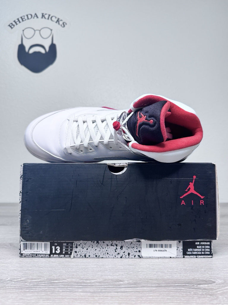 Size 13 - Nike Air Jordan 5 Retro Fire Red 2013 136027-120 Preowned Rare