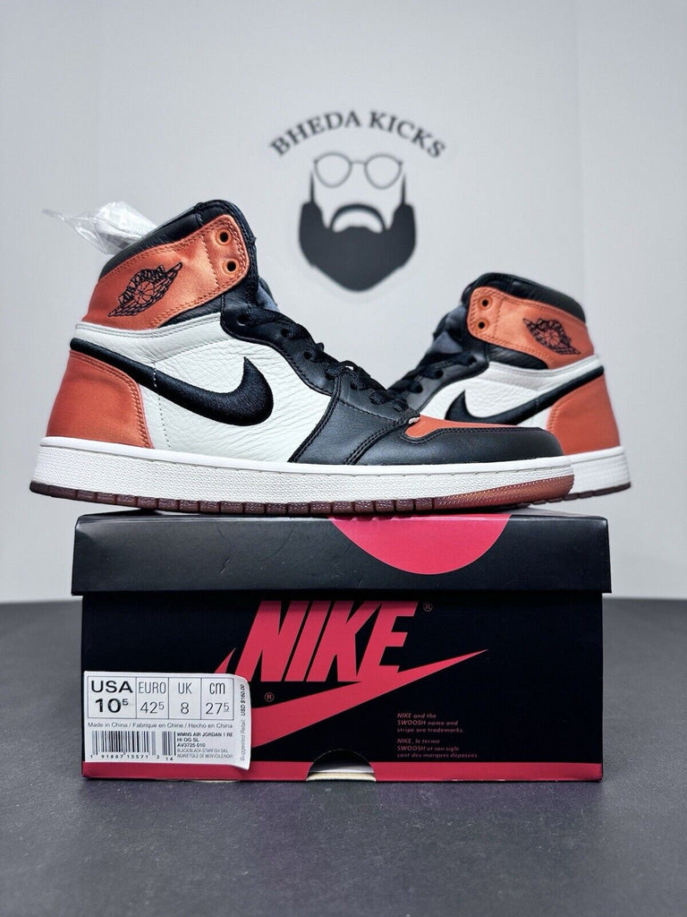 Nike Air Jordan 1 Retro OG High Satin Shattered Backboard AV3725-010 Size 10.5W