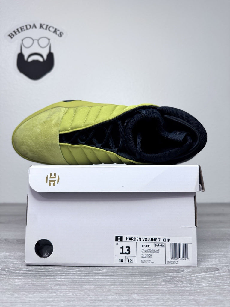 Size 13 -Adidas Harden Vol. 7 Mid Pulse Olive IF1138 Men’s Preowned Authentic