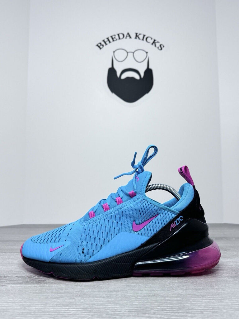 Size 9.5 - Nike Air Max 270 South Beach Light Blue Fuchsia Pink Black BV6078-400