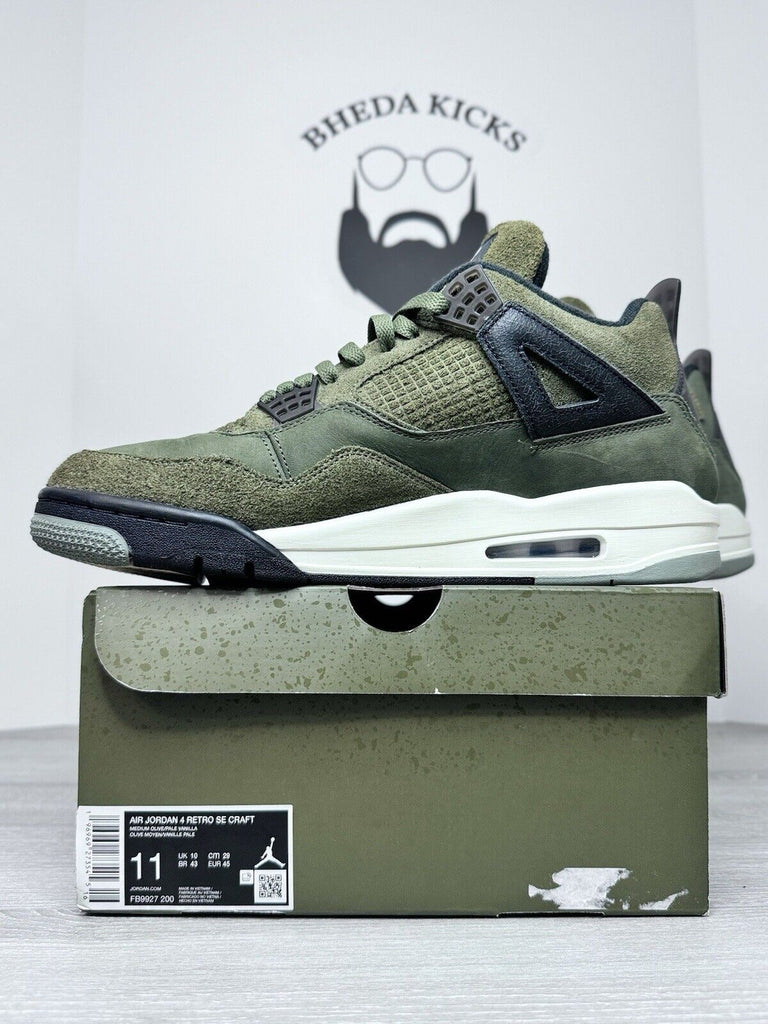 Size 11 - Air Jordan 4 Retro SE Craft Olive FB9927-200 Preowned Authentic