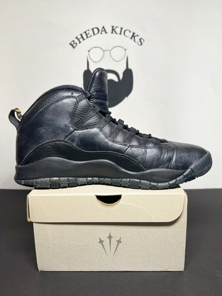 Nike Air Jordan 10 Retro NYC size 15 OG X 310805–012 Black ￼rare Authentic MJ