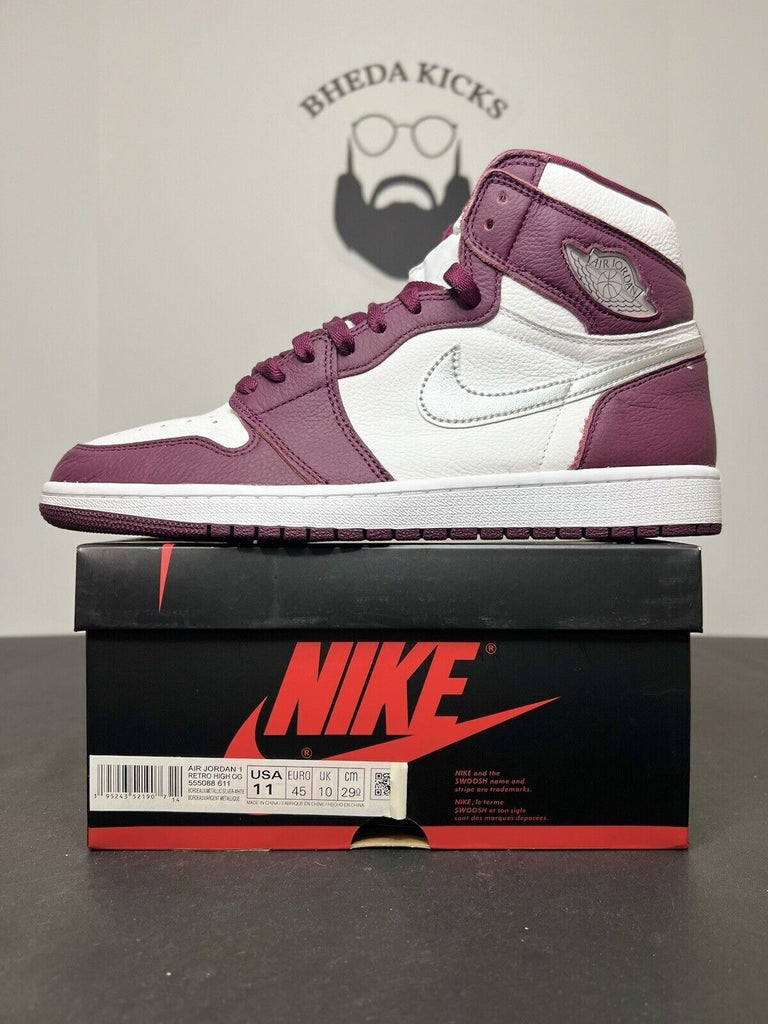 Nike Air Jordan 1 Retro High OG Bordeaux 555088-611 Preowned Men’s Size 11