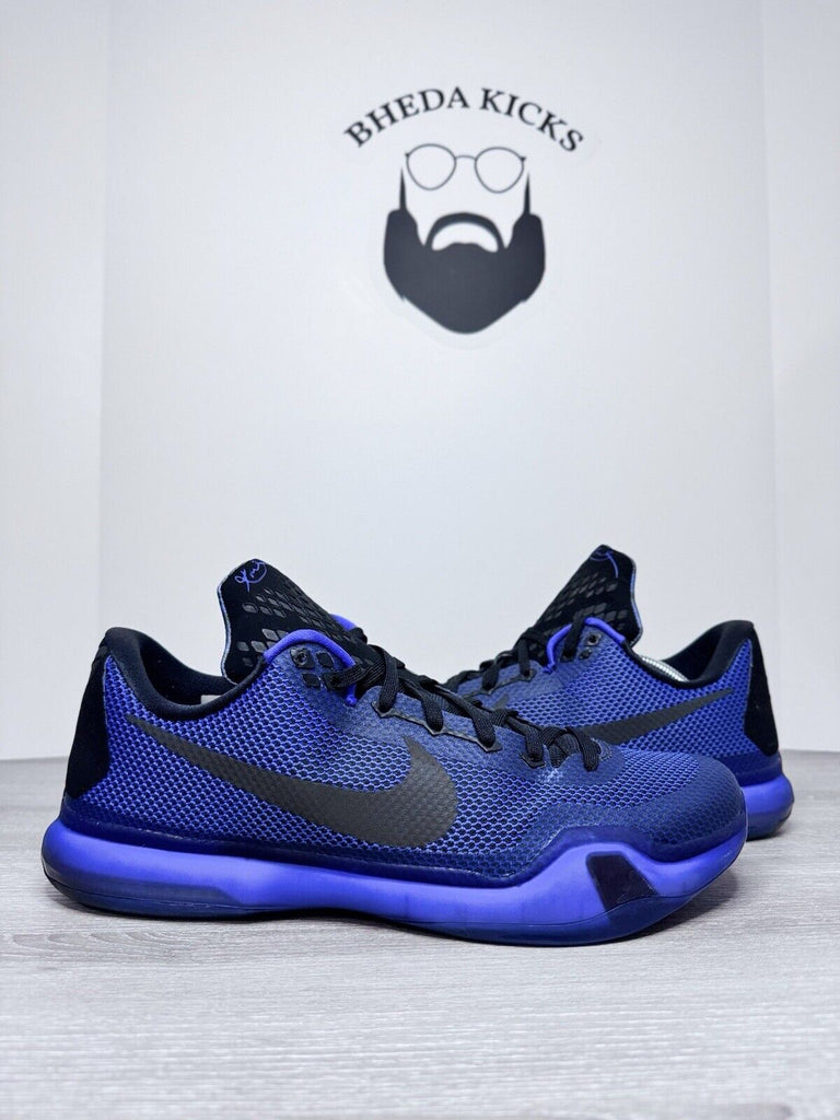 Size 13 - 2015 Nike Kobe X 10 Blackout Black Persian Purple Violet  705317-005