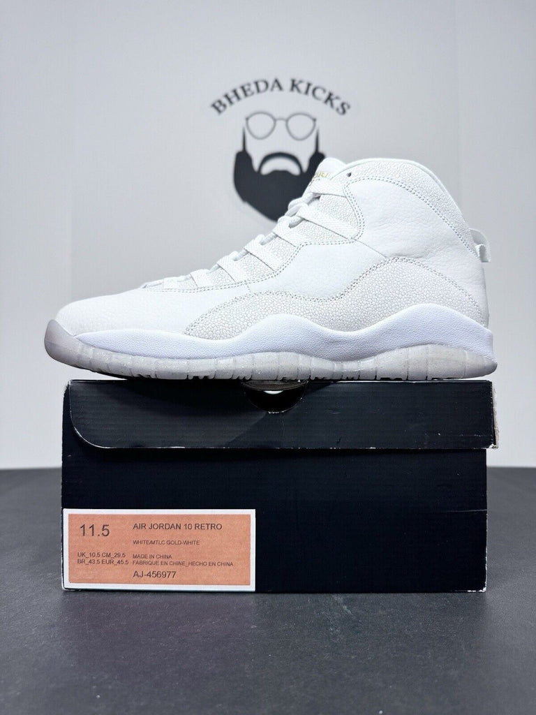 NEW DS Jordan 10 OVO White (Sample Pair) AJ-456977 Authentic Men’s Size 11.5