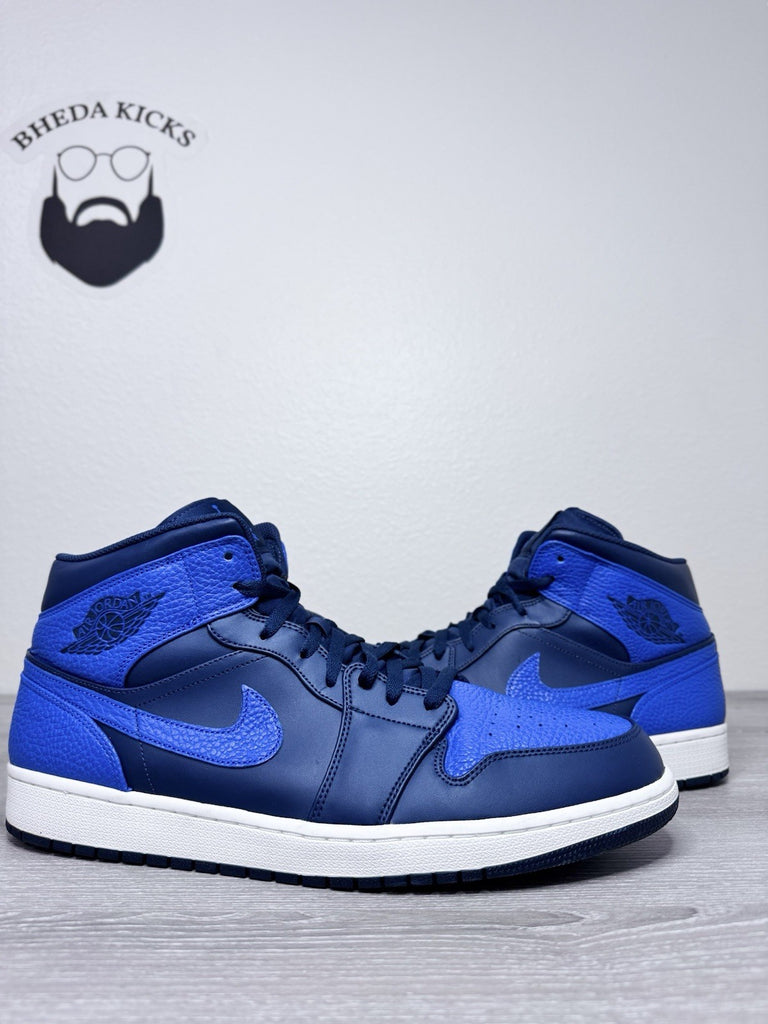 Size 16 - Nike Air Jordan 1 Mid Obsidian Game Royal 2018 554724-412