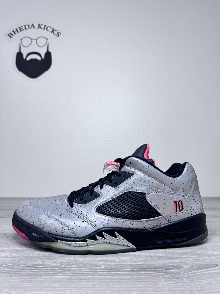 Size 15 - Air Jordan 5 Low Neymar Retro Silver Sneakers 2016 846315-025