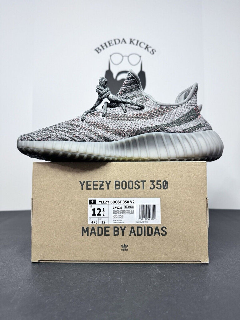 Adidas Yeezy Boost 350 V2 Low Beluga Reflective GW1229 Preowned Men’s Size 12.5