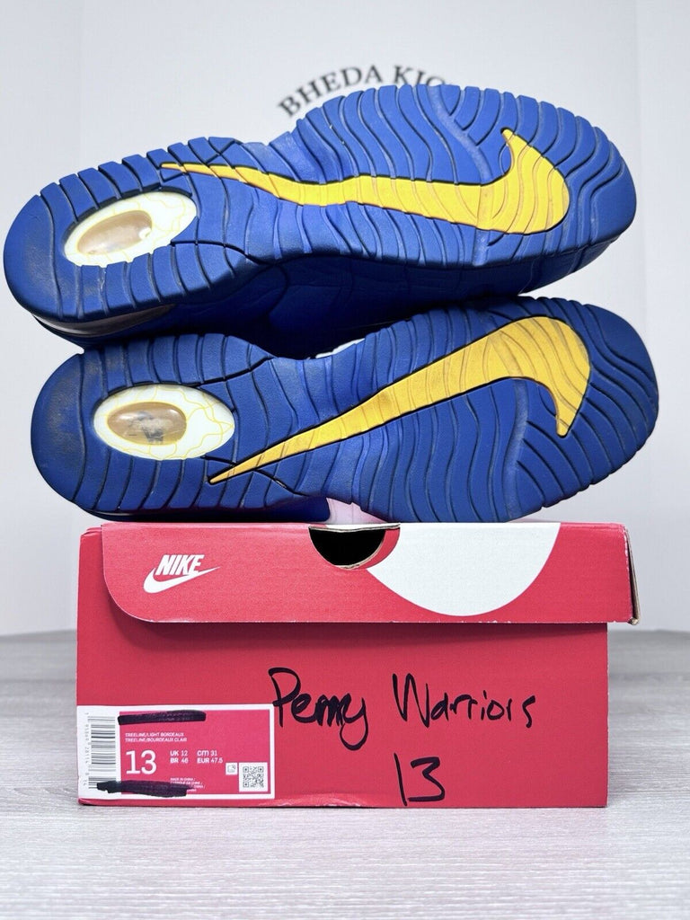 Size 13 - Nike Air Max Penny 1 Warriors 685153-401 Preowned Authentic Og